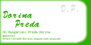 dorina preda business card